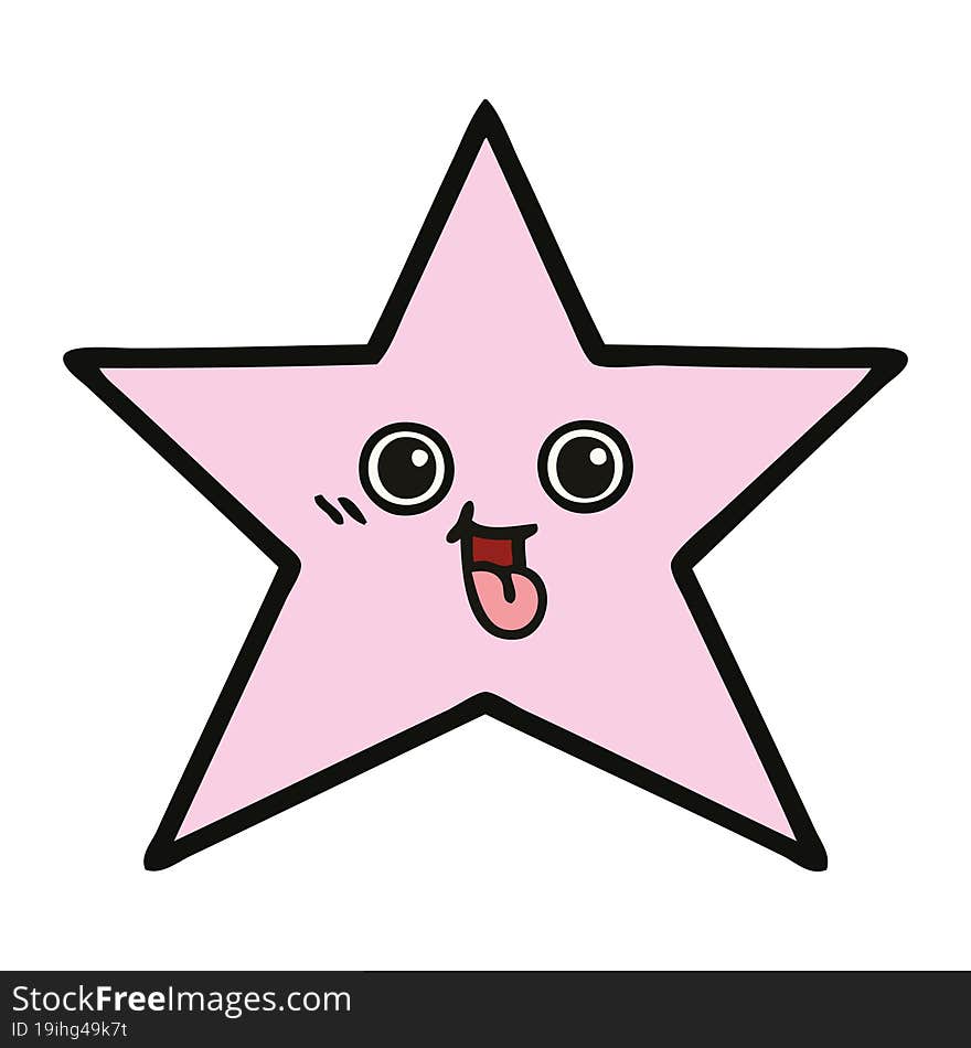 cute cartoon star fish