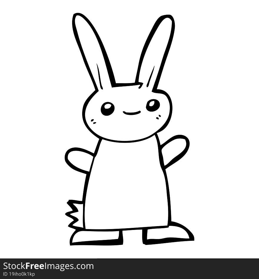 cute cartoon rabbit