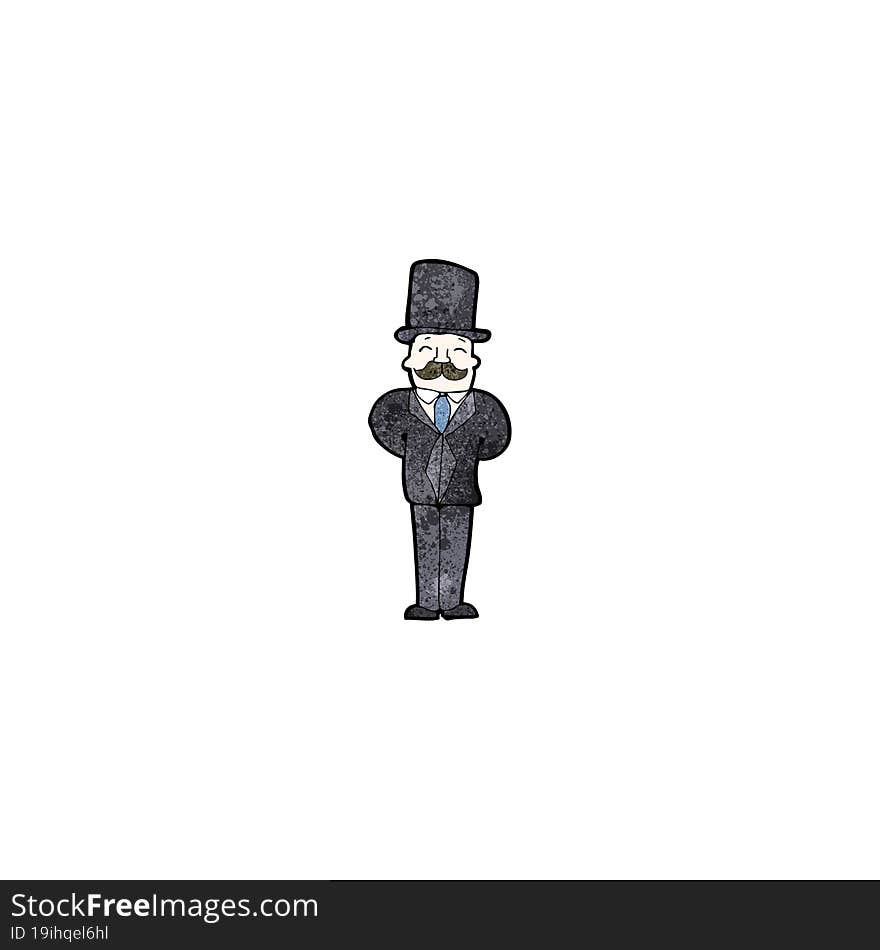 Cartoon Victorian Man