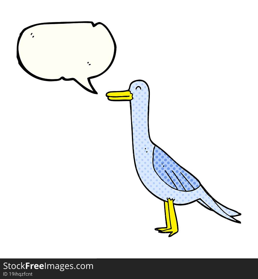 comic book speech bubble cartoon bird