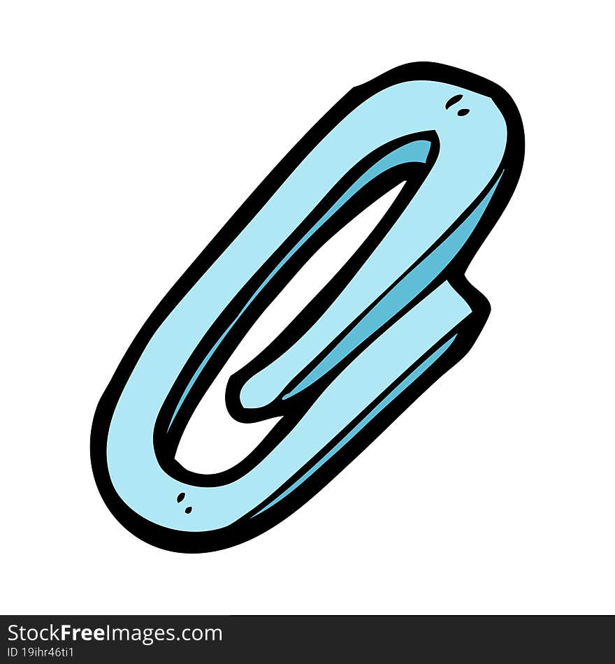 cartoon paperclip