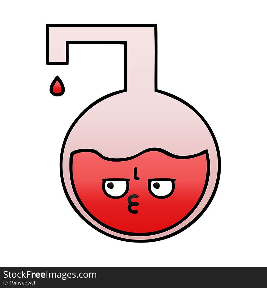 gradient shaded cartoon science experiment