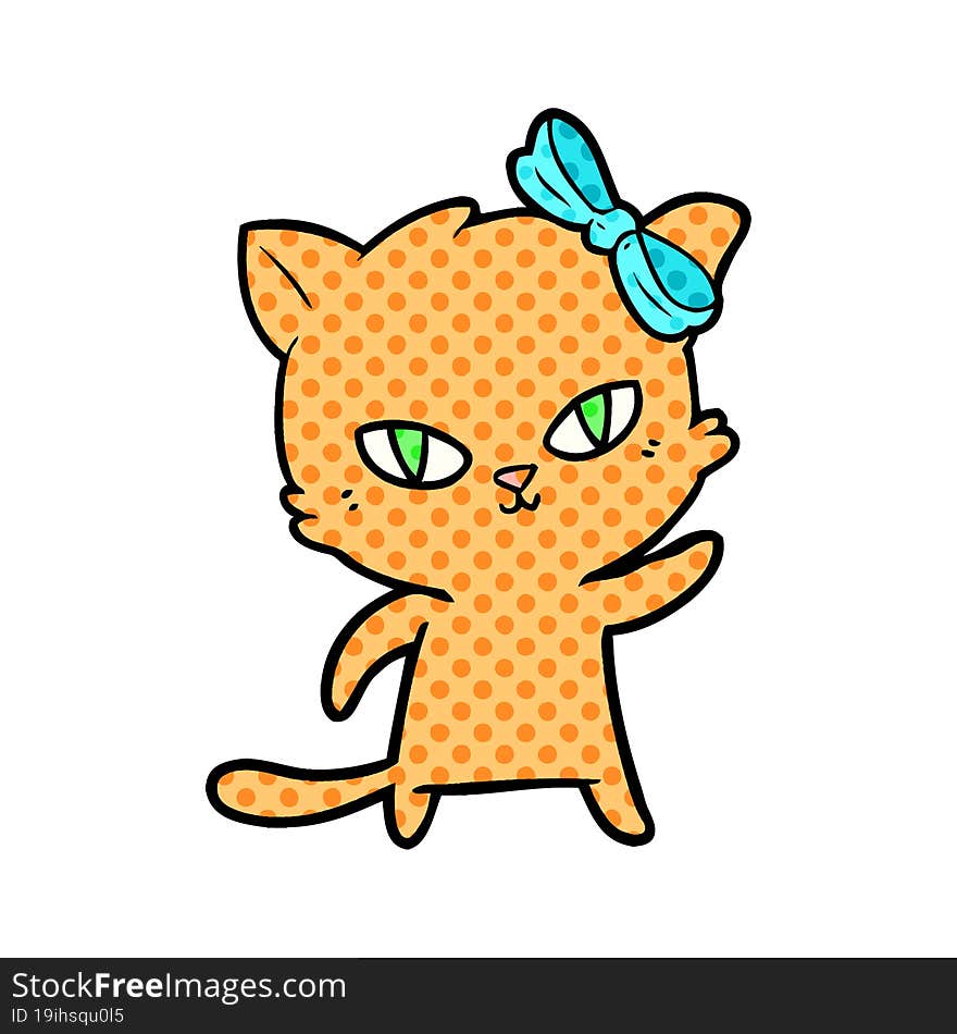 cute cartoon cat. cute cartoon cat