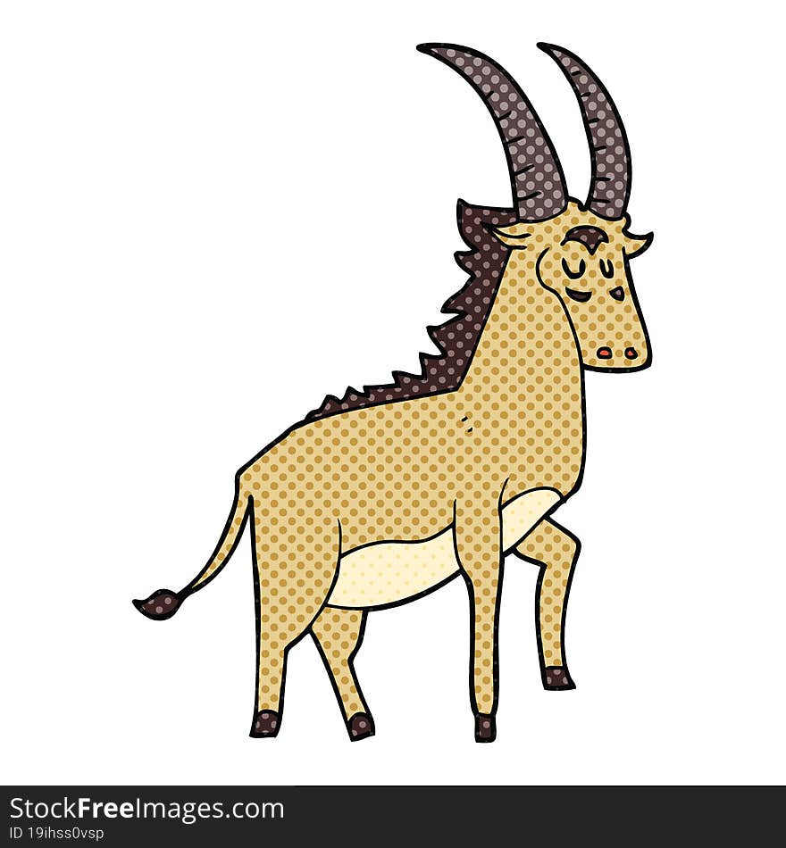 cartoon antelope