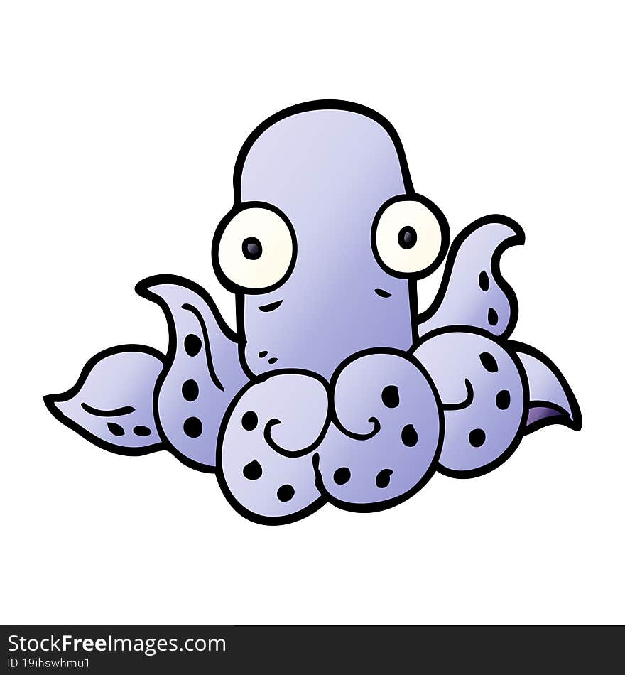 cartoon doodle funny octopus