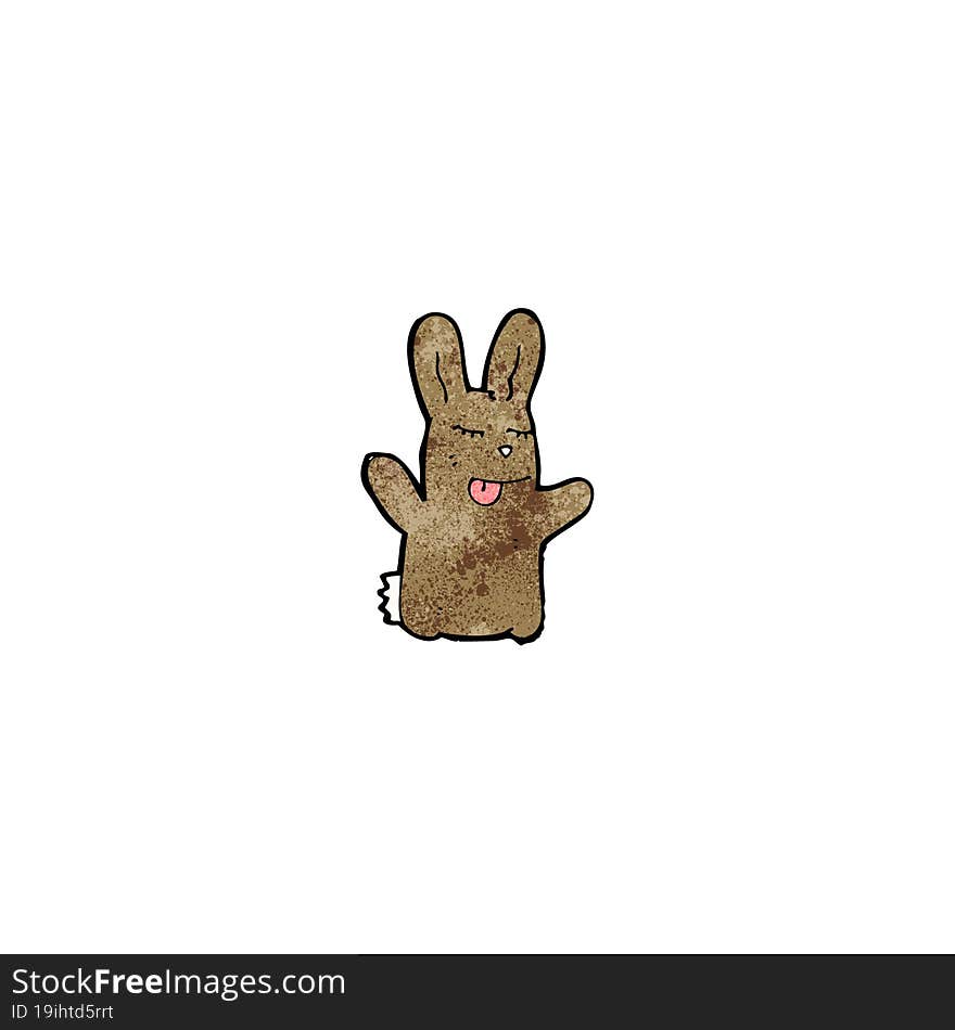 cartoon brown rabbit