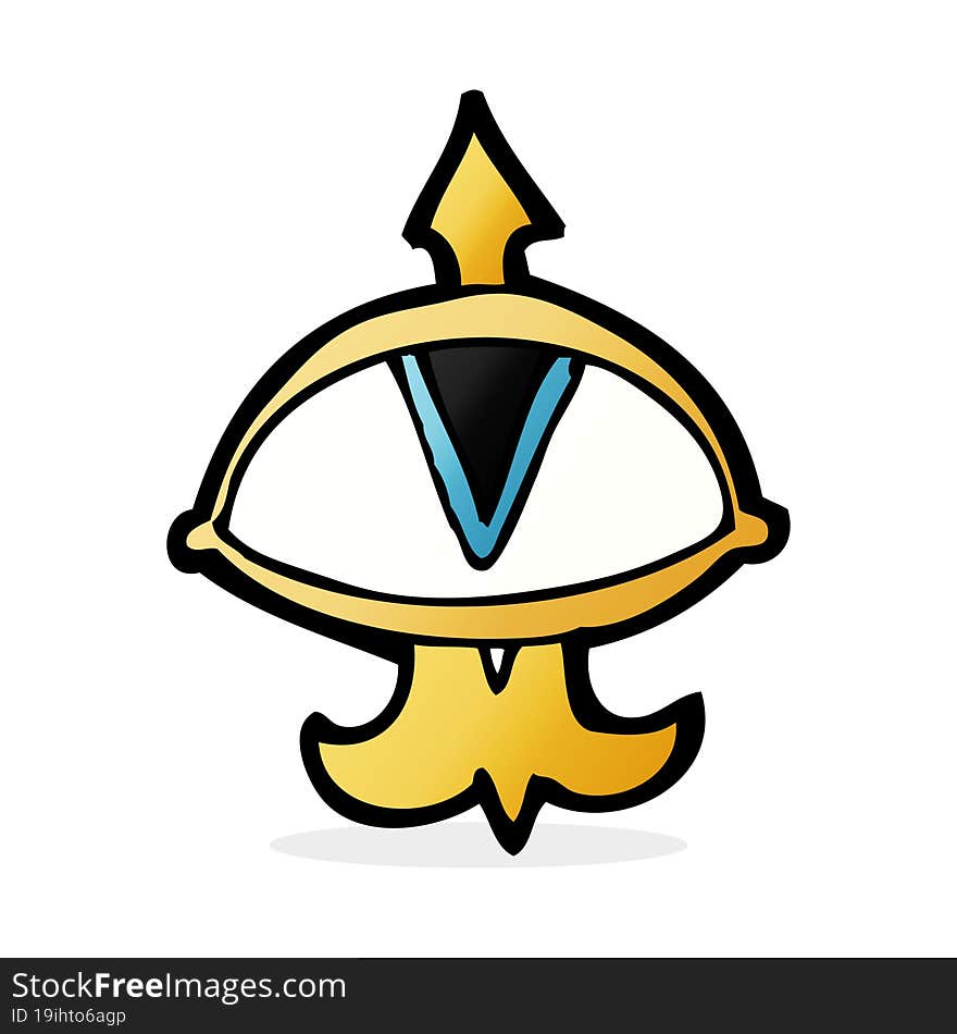 cartoon mystic eye symbol