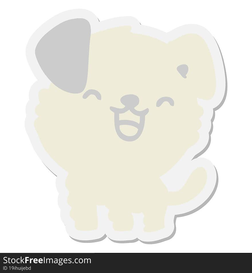 cute puppy sticker