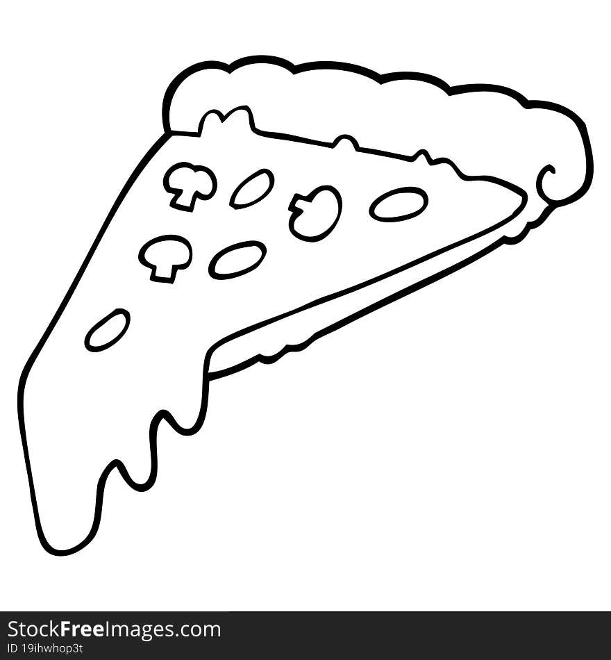 cartoon pizza slice