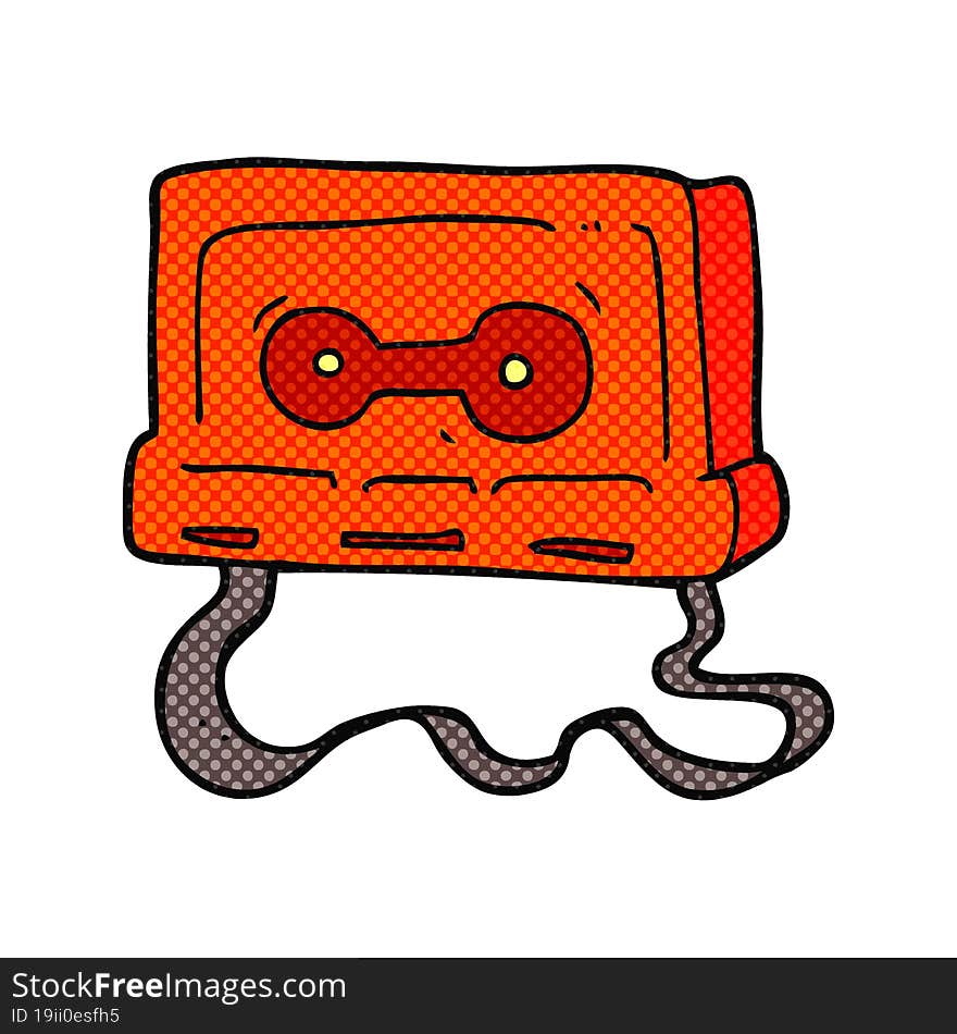 cartoon cassette tape