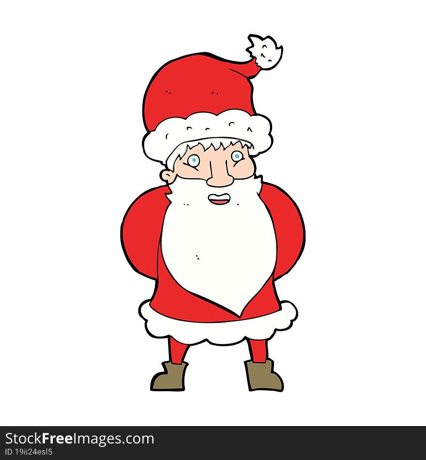 cartoon santa claus