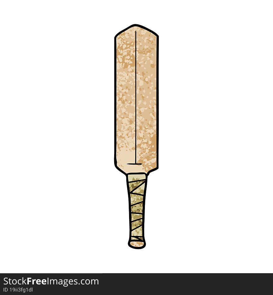 cartoon cricket bat. cartoon cricket bat