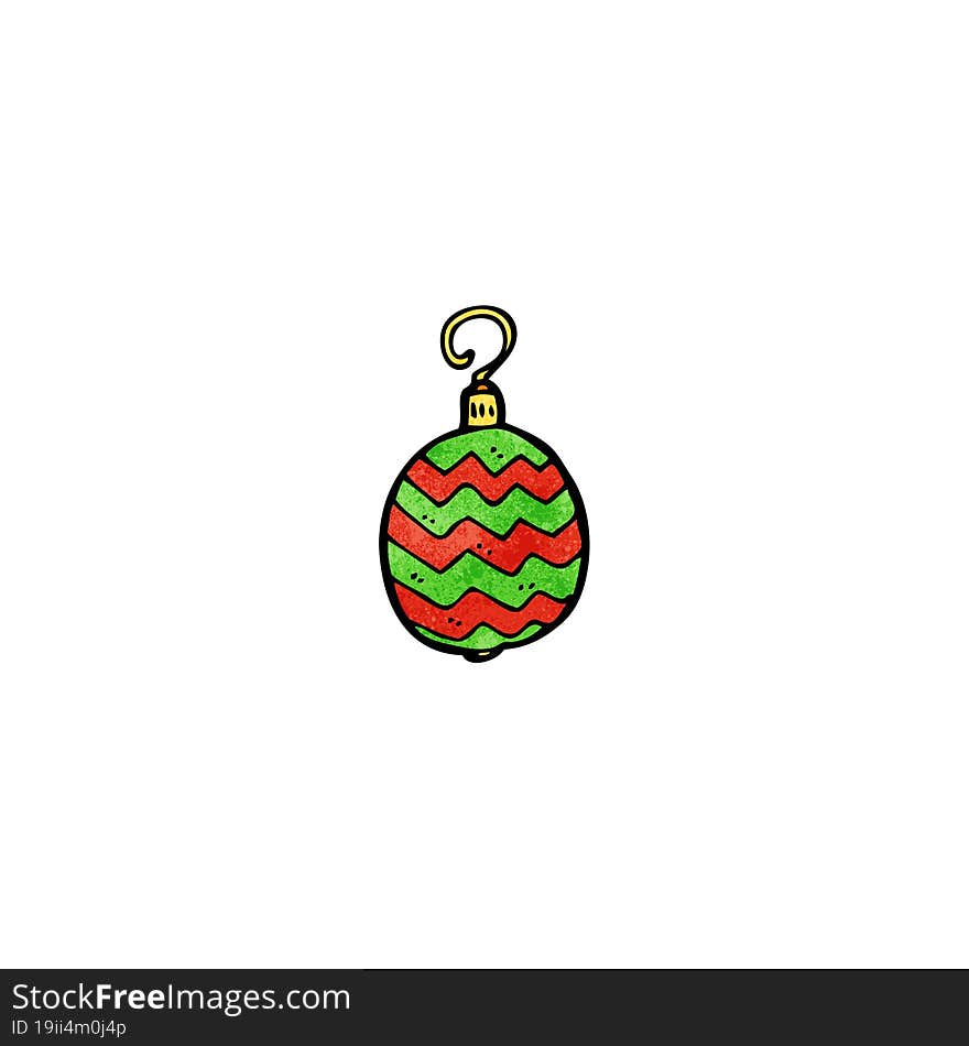 Cartoon Christmas Bauble