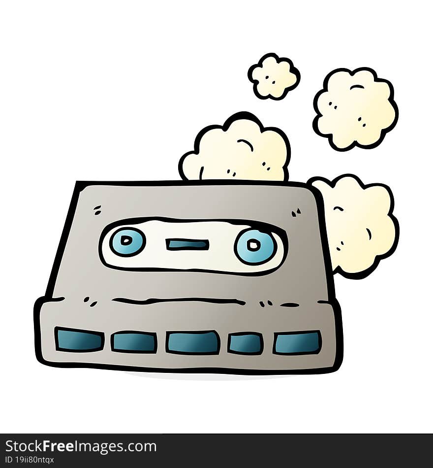 cartoon cassette tape