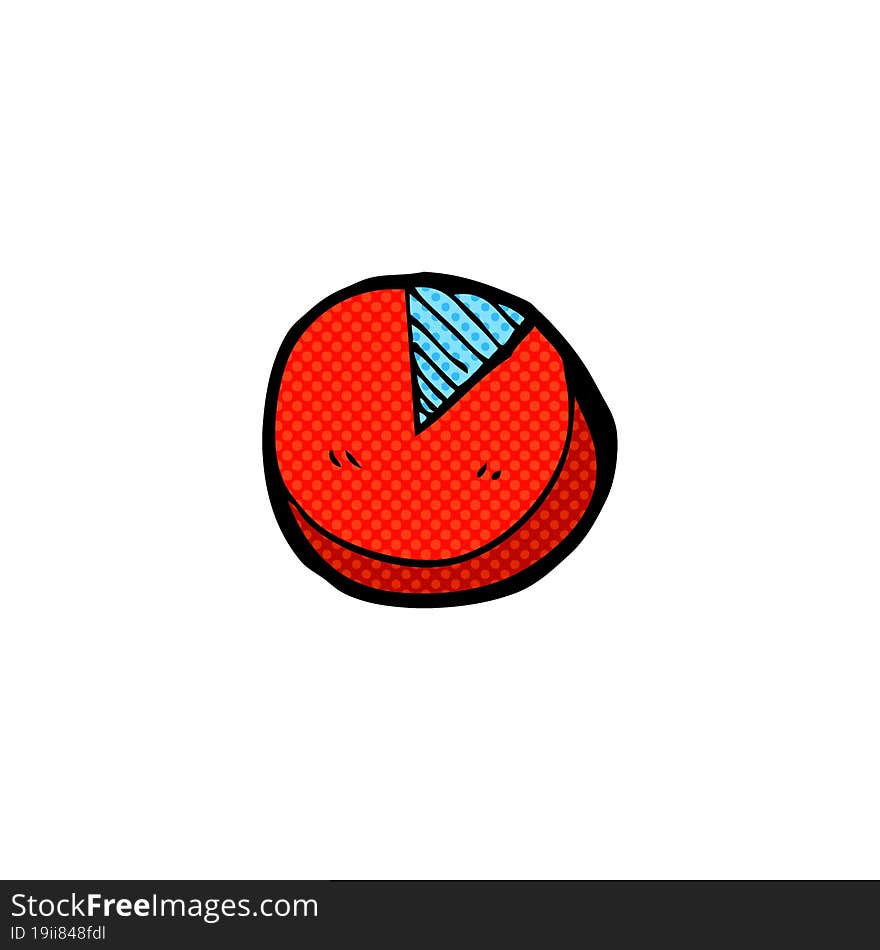 doodle cartoon pie chart