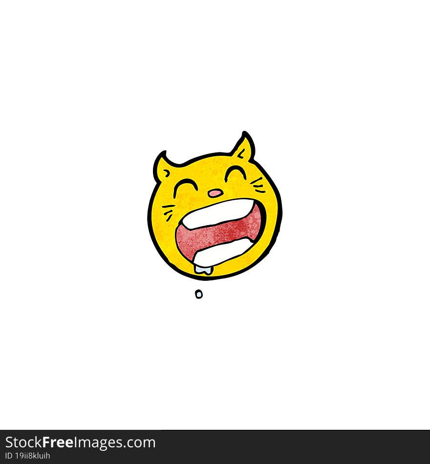 Cartoon Cat Face Symbol