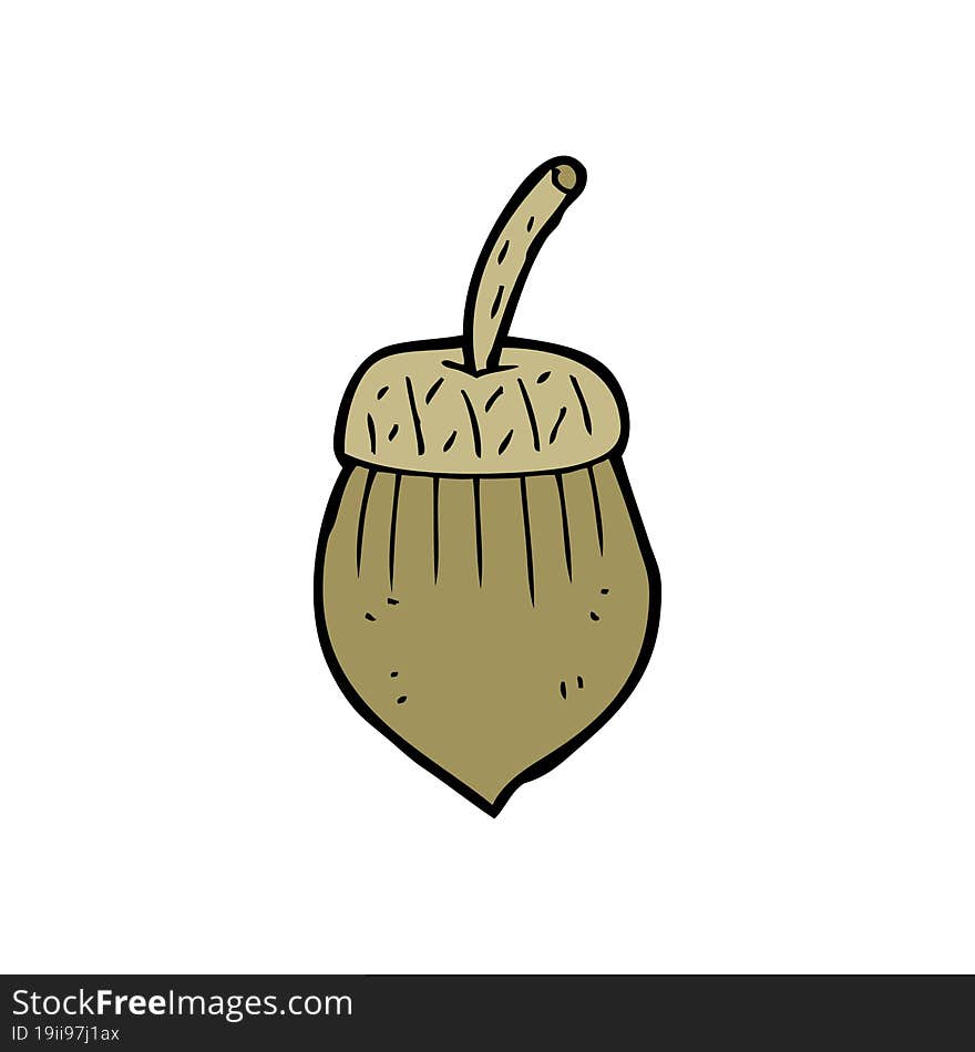 cartoon acorn