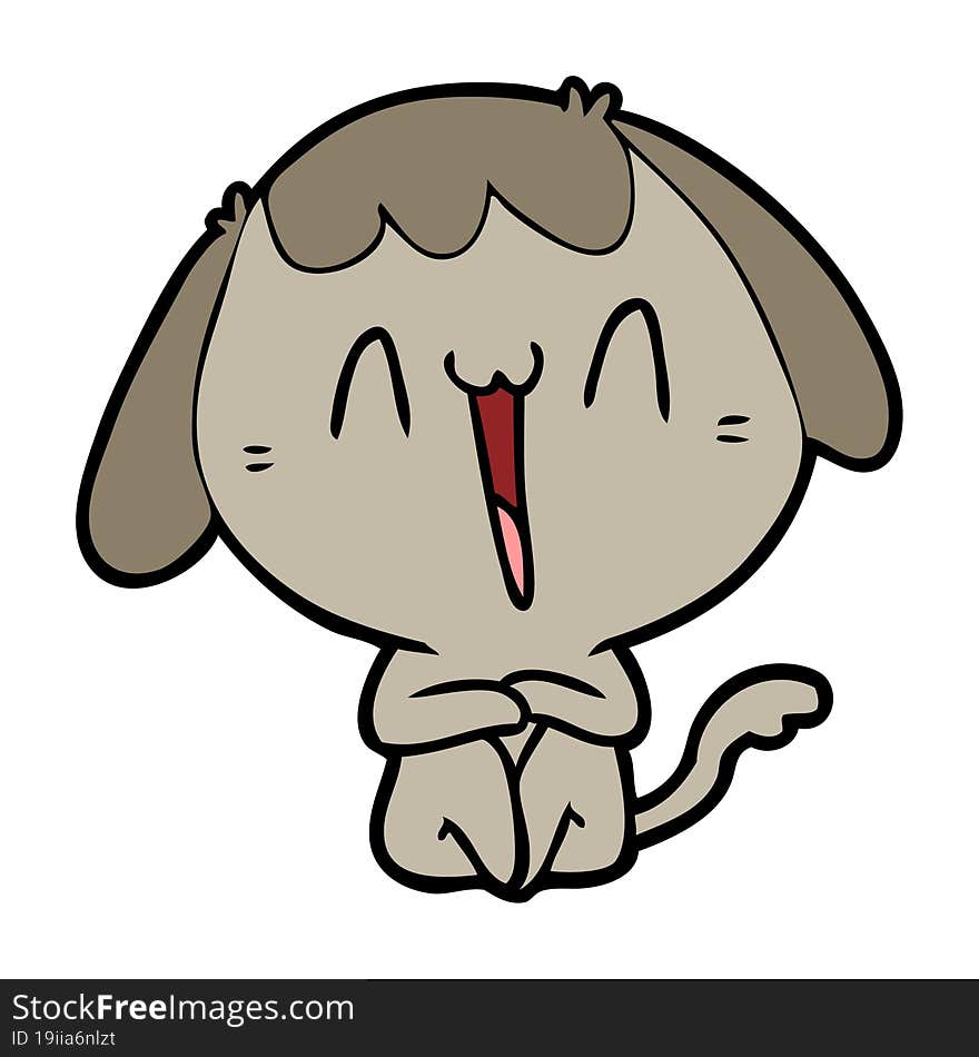 cute cartoon dog. cute cartoon dog