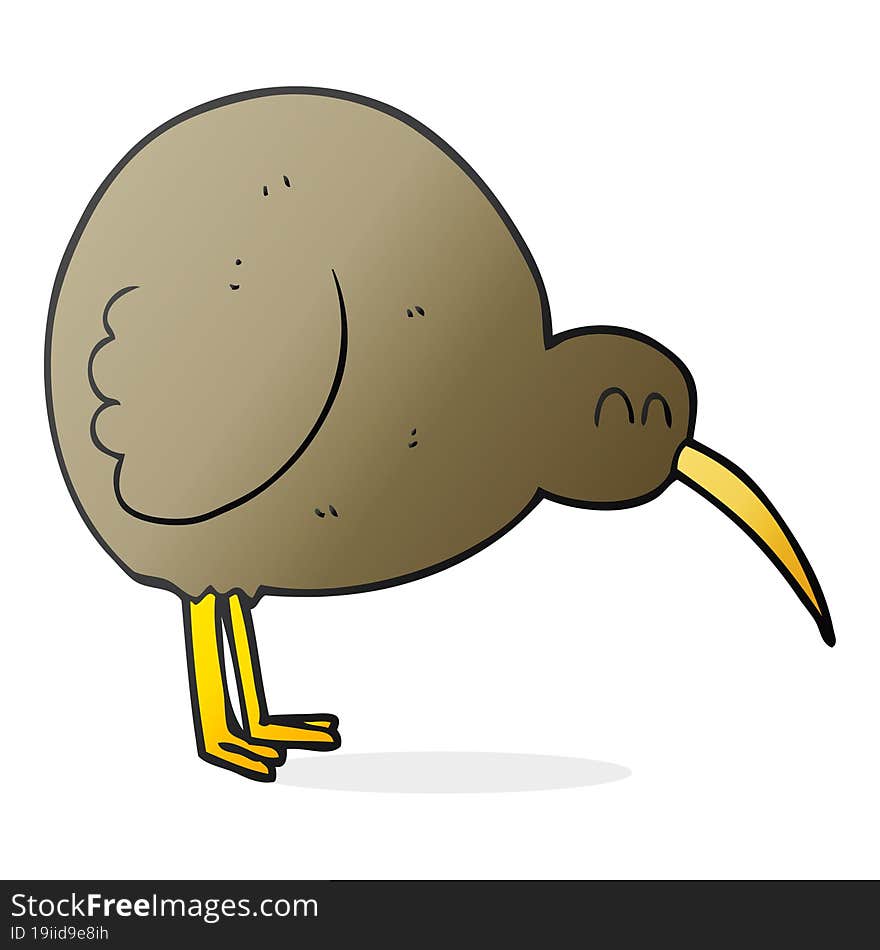 cartoon kiwi bird