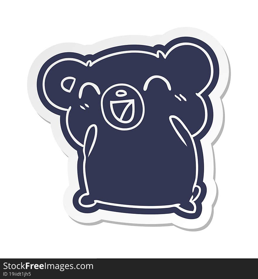 cartoon sticker kawaii cute teddy bear