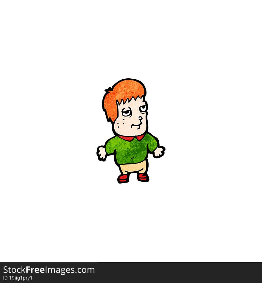 cartoon ginger boy