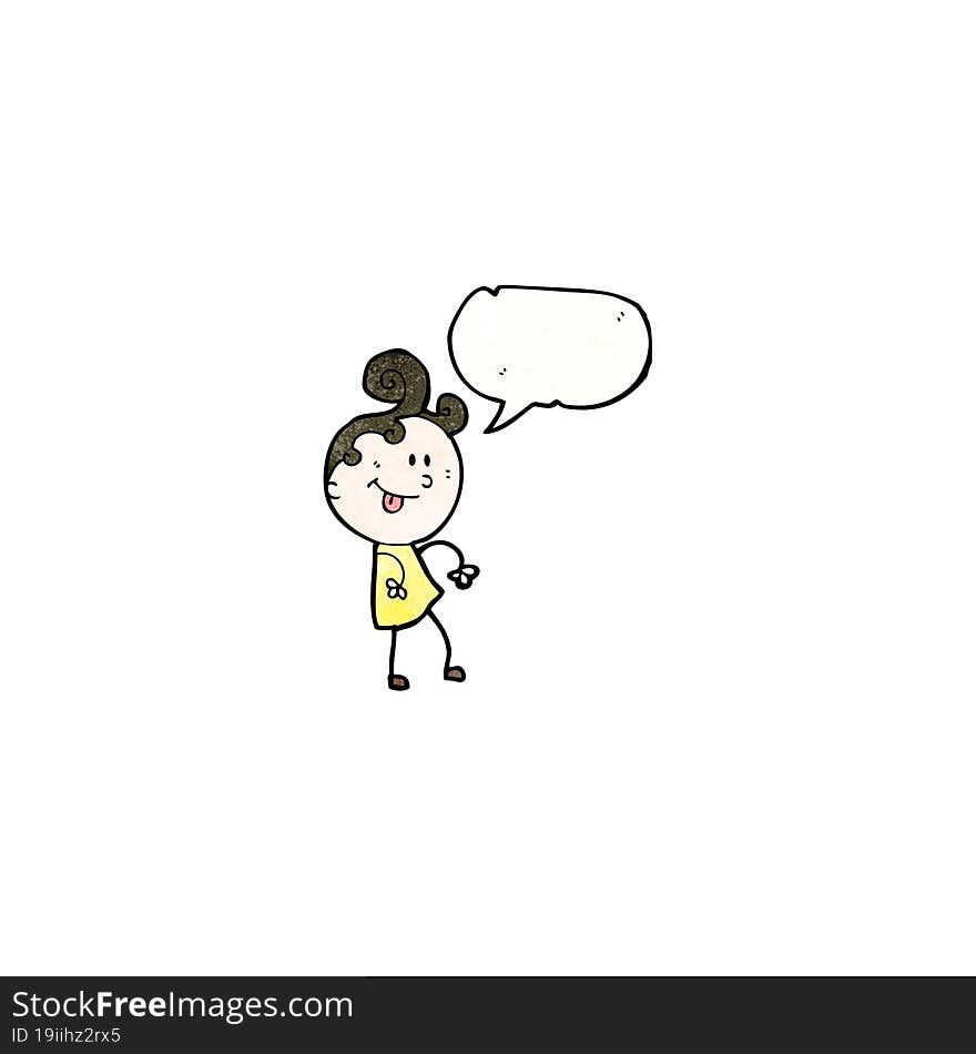 Woman With Speech Bubble