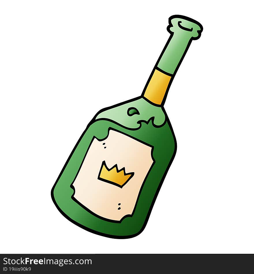 cartoon doodle alcoholic drink