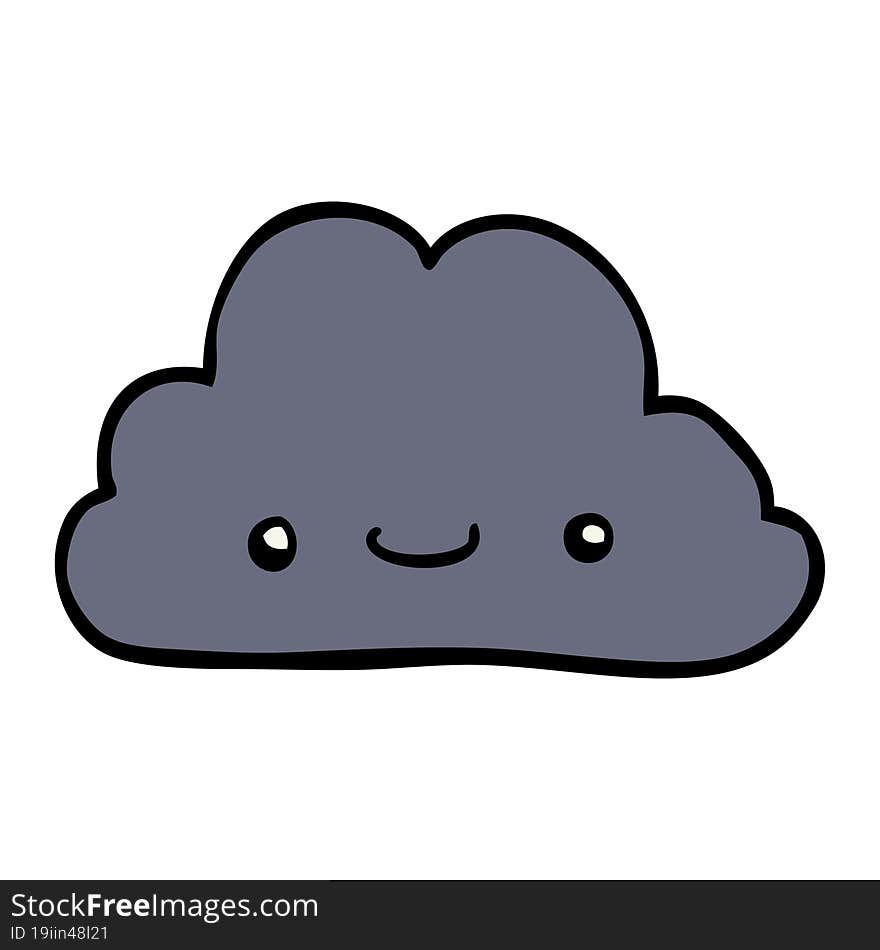 cute cartoon cloud