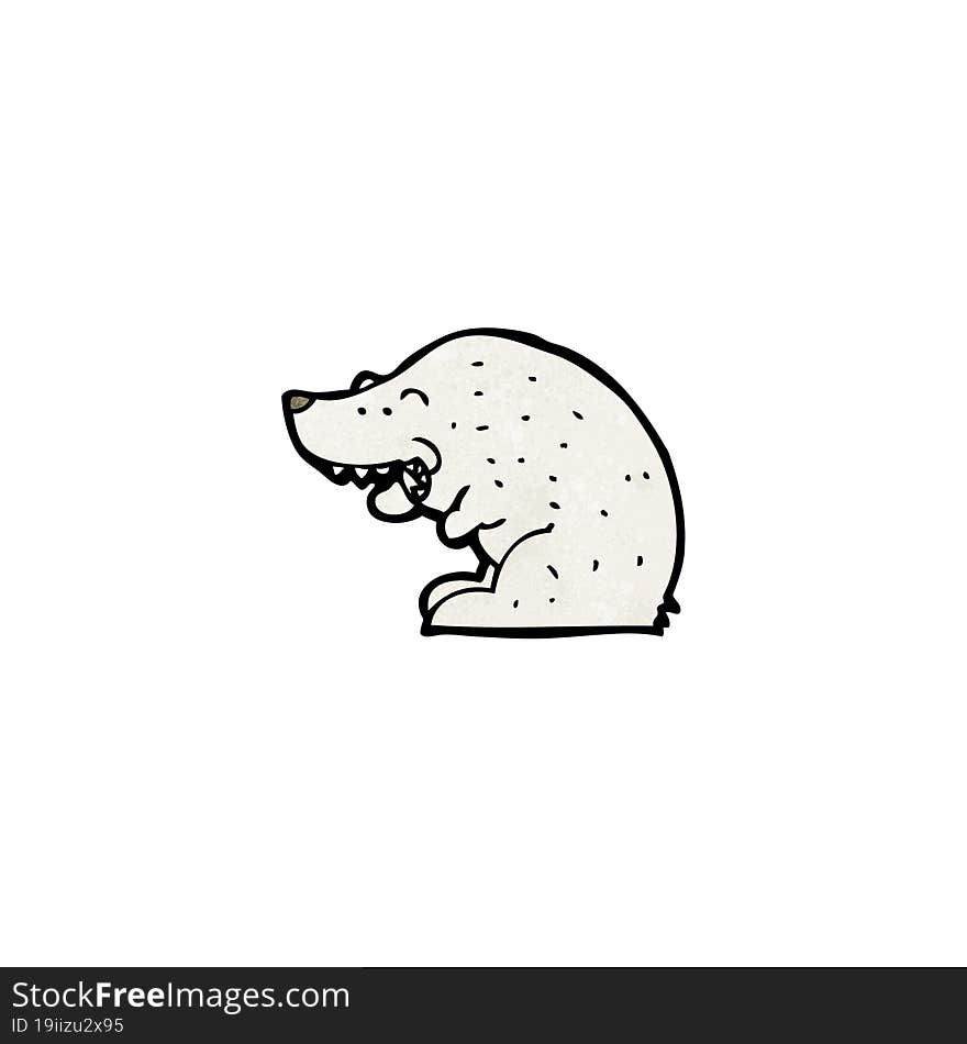 cartoon polar bear