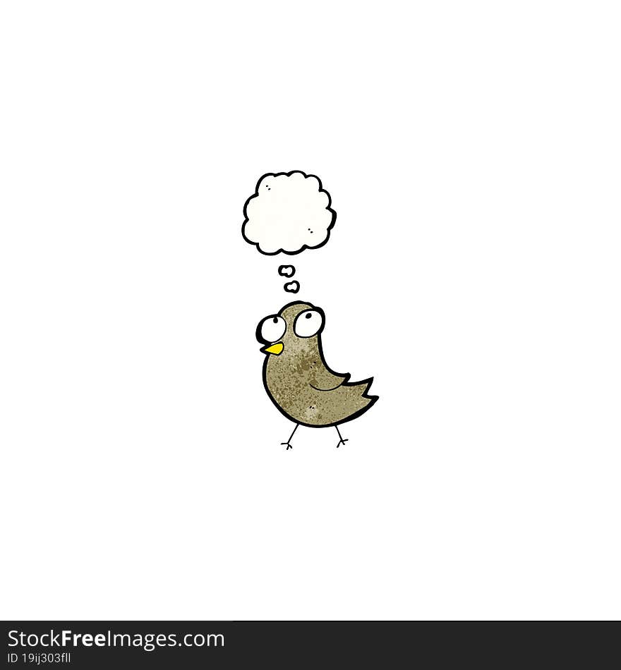 funny cartoon bird