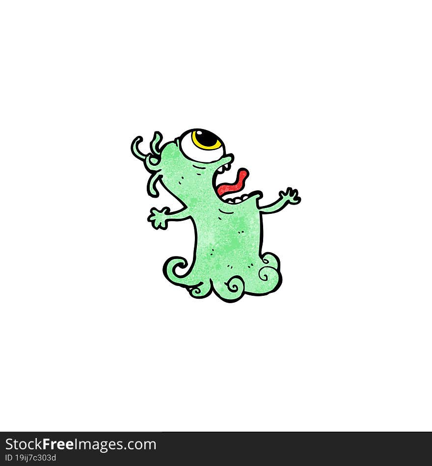 cartoon crazy monster