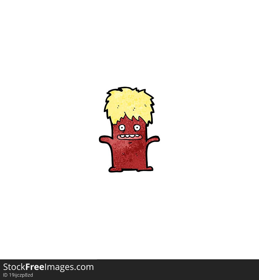 cartoon little monster