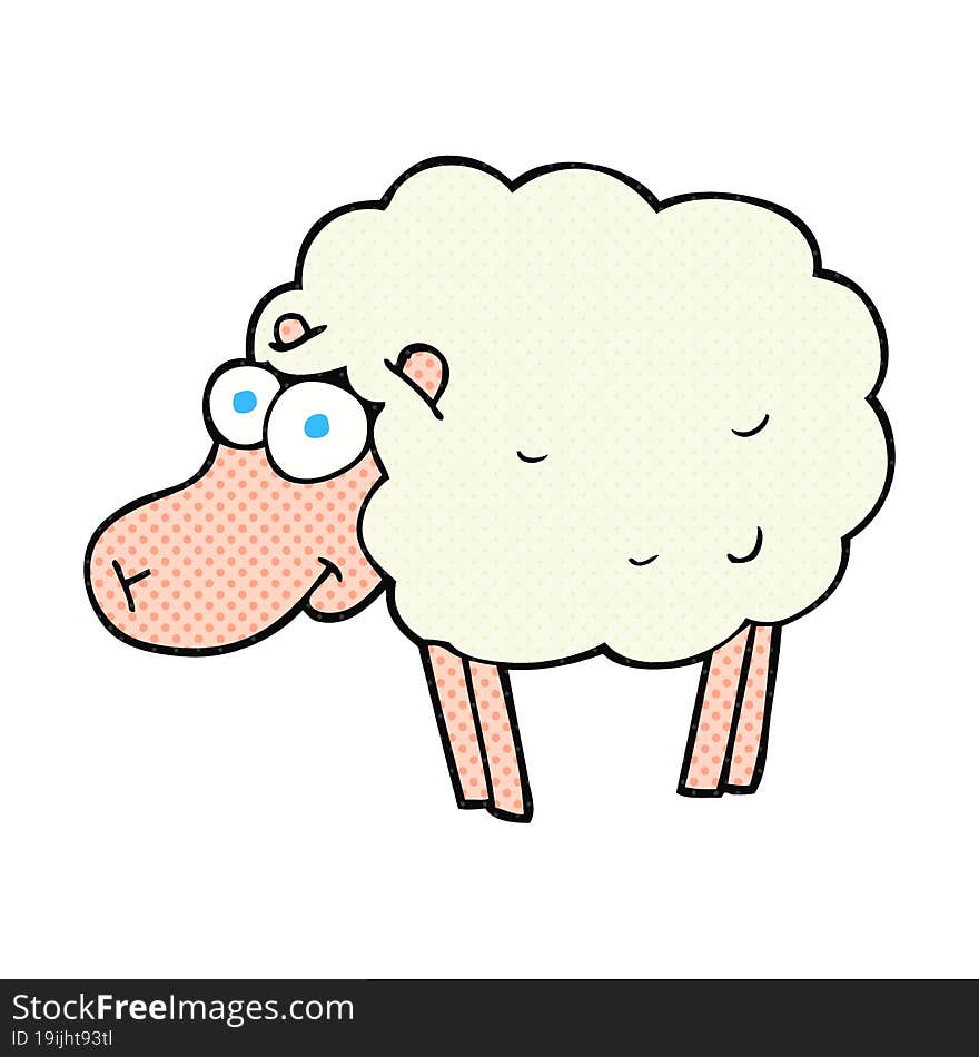 funny cartoon sheep