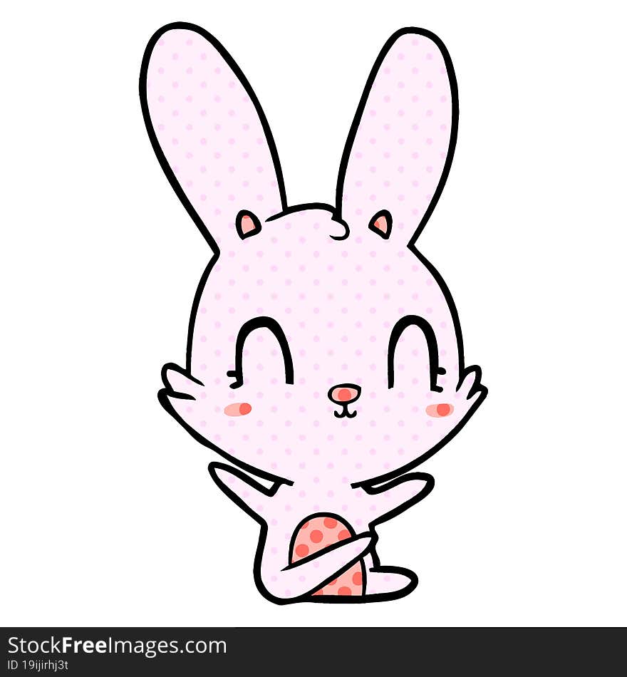 cute cartoon rabbit. cute cartoon rabbit