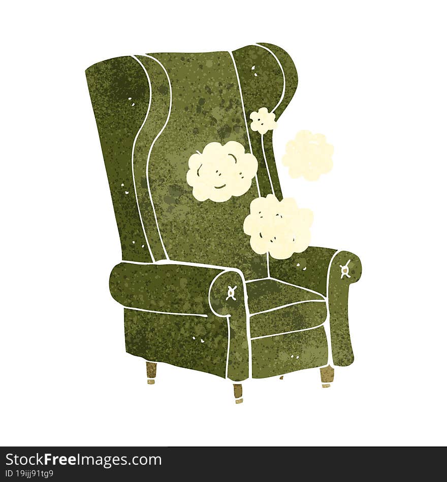 cartoon old chair