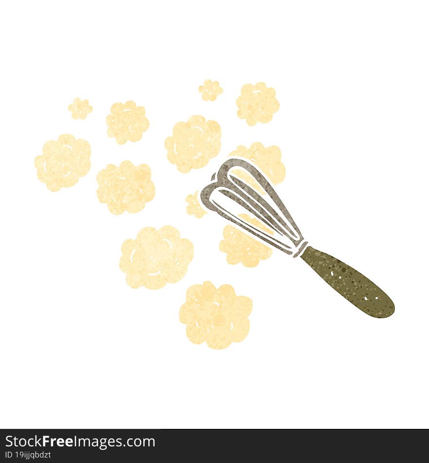 retro cartoon whisk