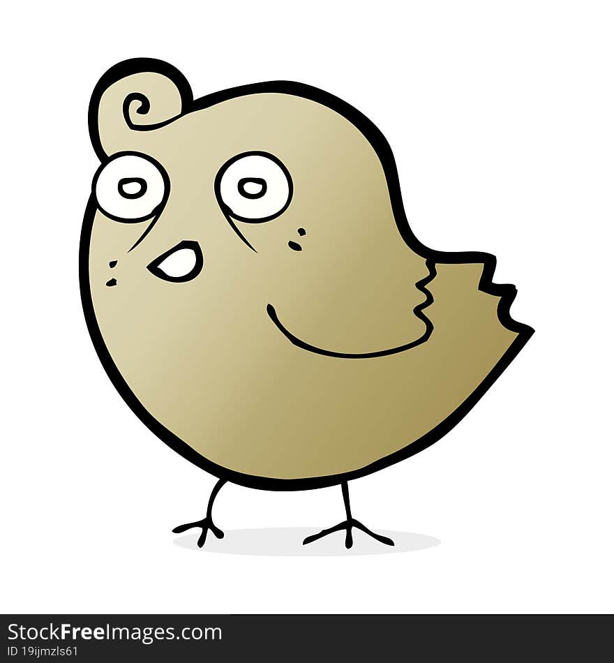 funny cartoon bird