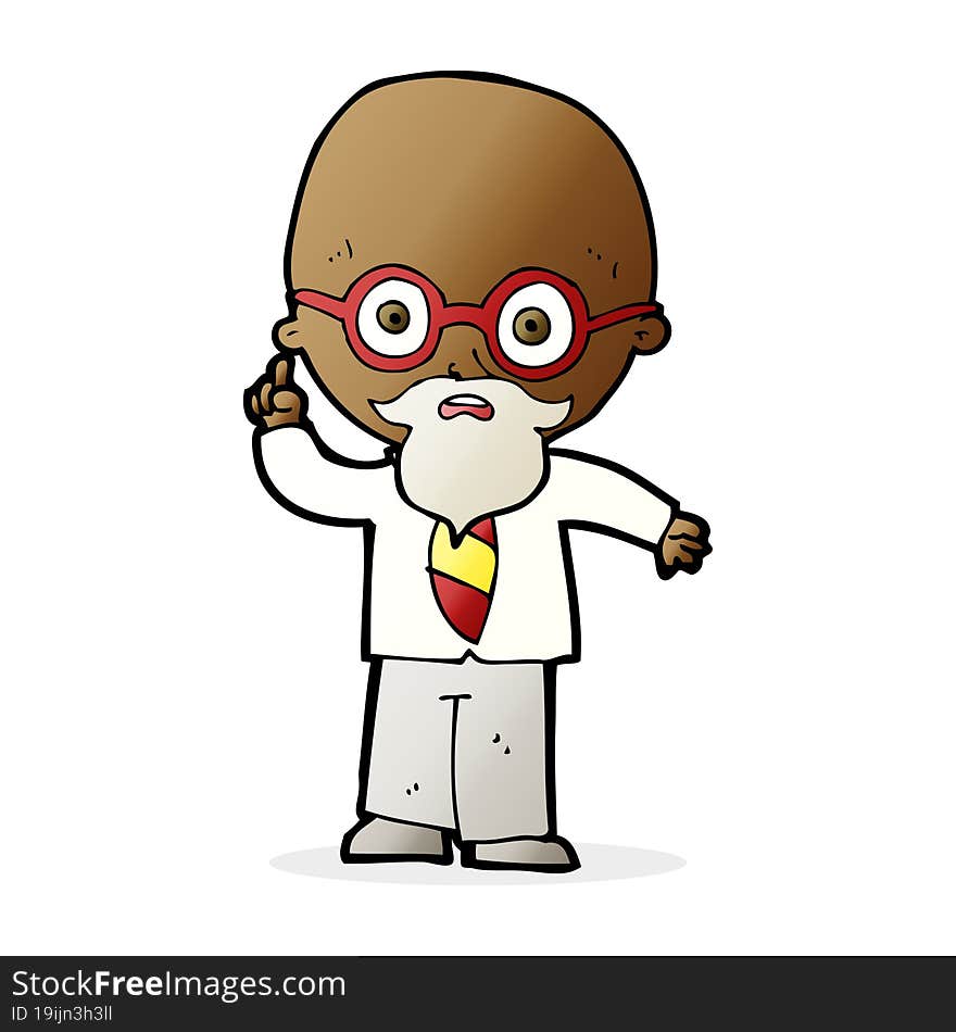 cartoon professor