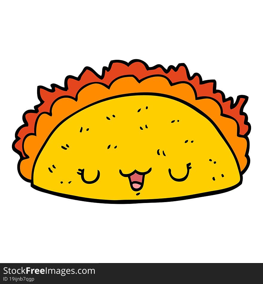 cartoon taco