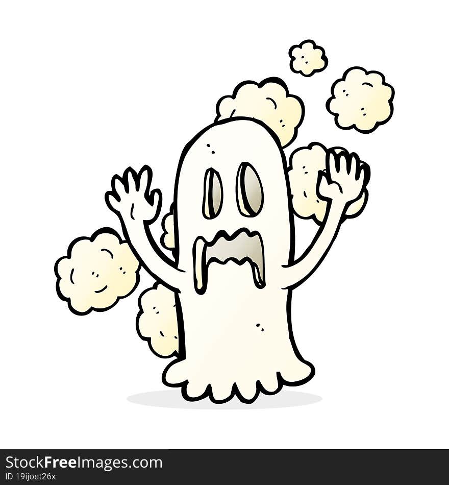 cartoon spooky ghost