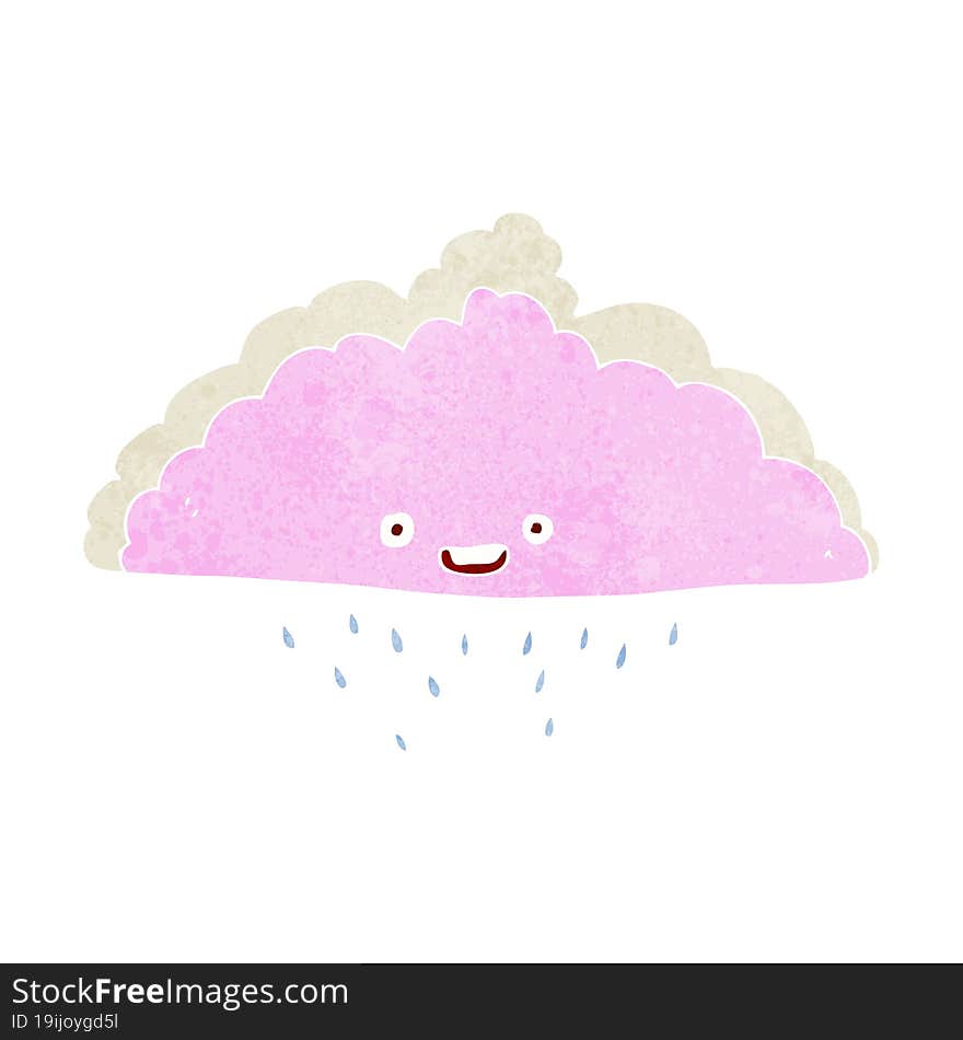 cartoon rain cloud