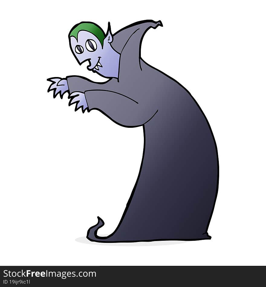 cartoon spooky vampire