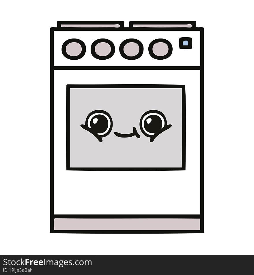 Cute Cartoon Kitchen Oven