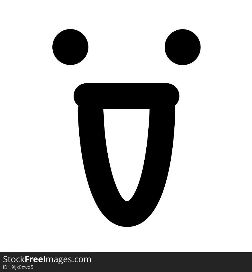 simple laughing face icon