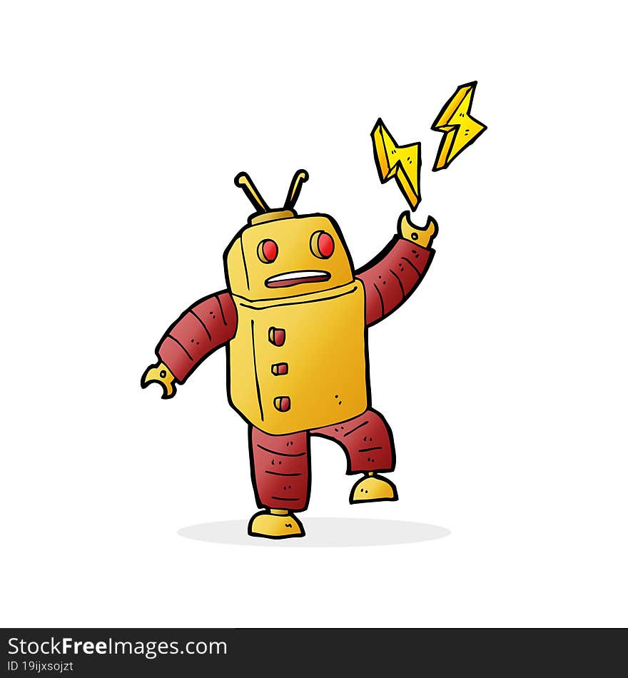 cartoon robot