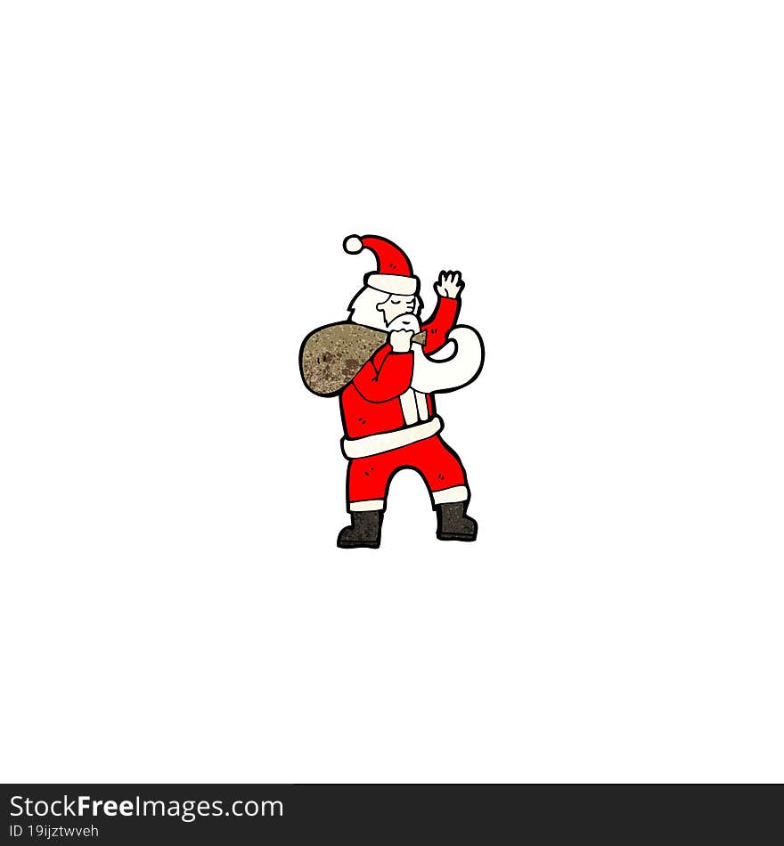 cartoon santa claus