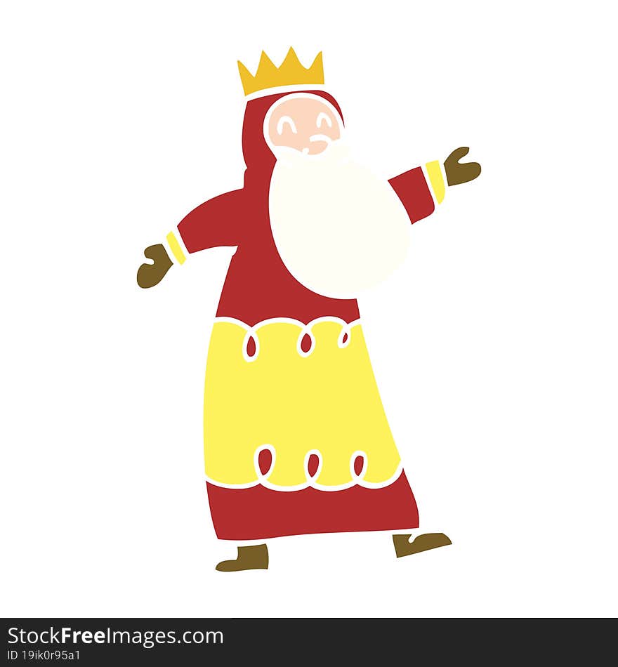 cartoon doodle wise king