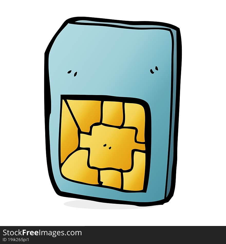 cartoon sim card