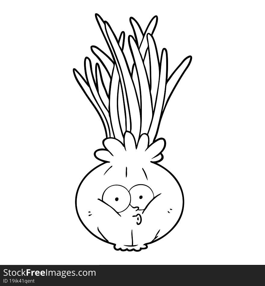 cartoon onion. cartoon onion