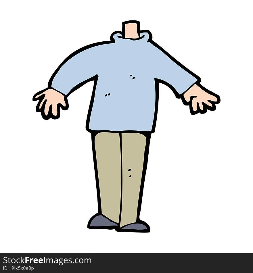 cartoon male body (mix and match cartoons or add own photos